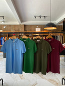 Kit 3 Camisas Gola Polo Lacoste Petit Piquet