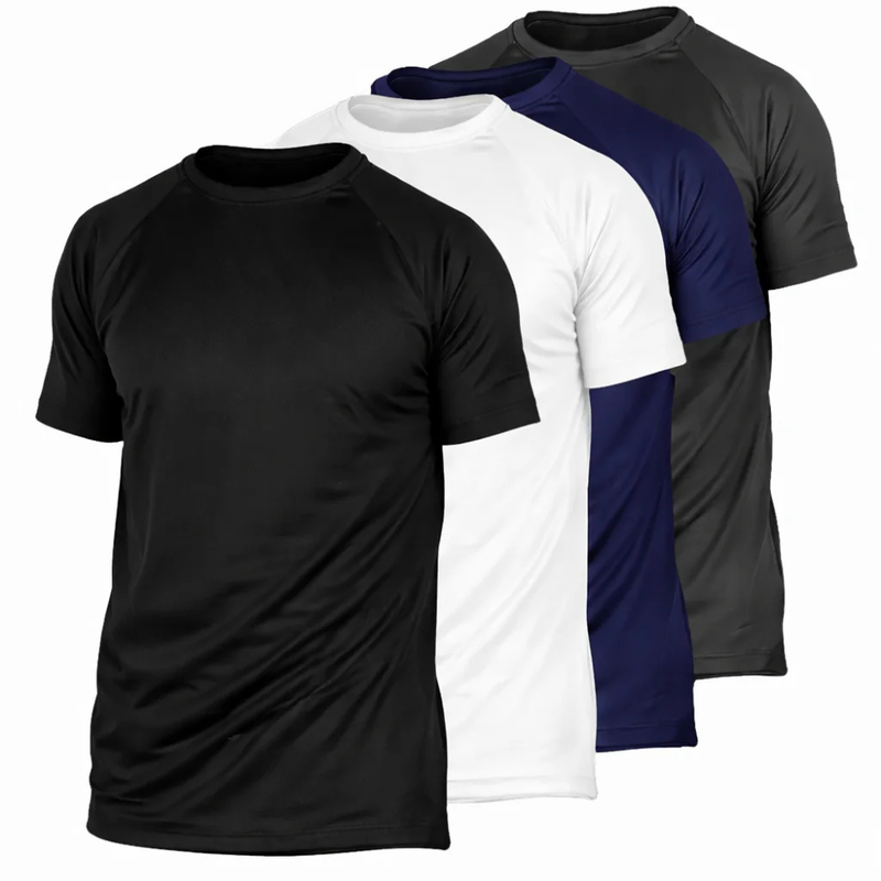 Kit 4 Camisetas Masculinas Dry Fit Premium Academia Esporte