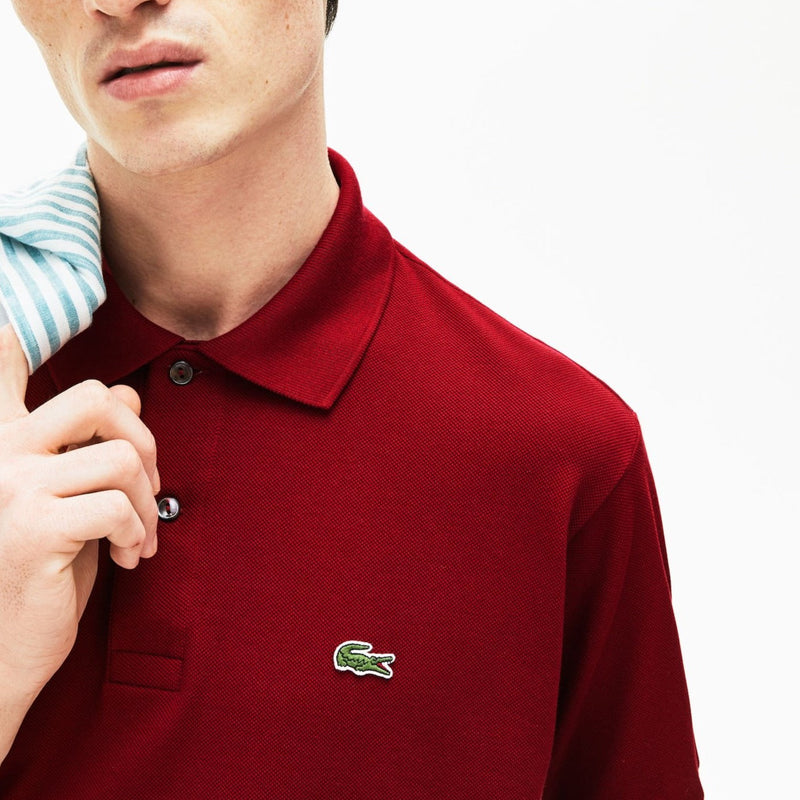 Camisa Gola Polo Lacoste Classic Fit Marsala