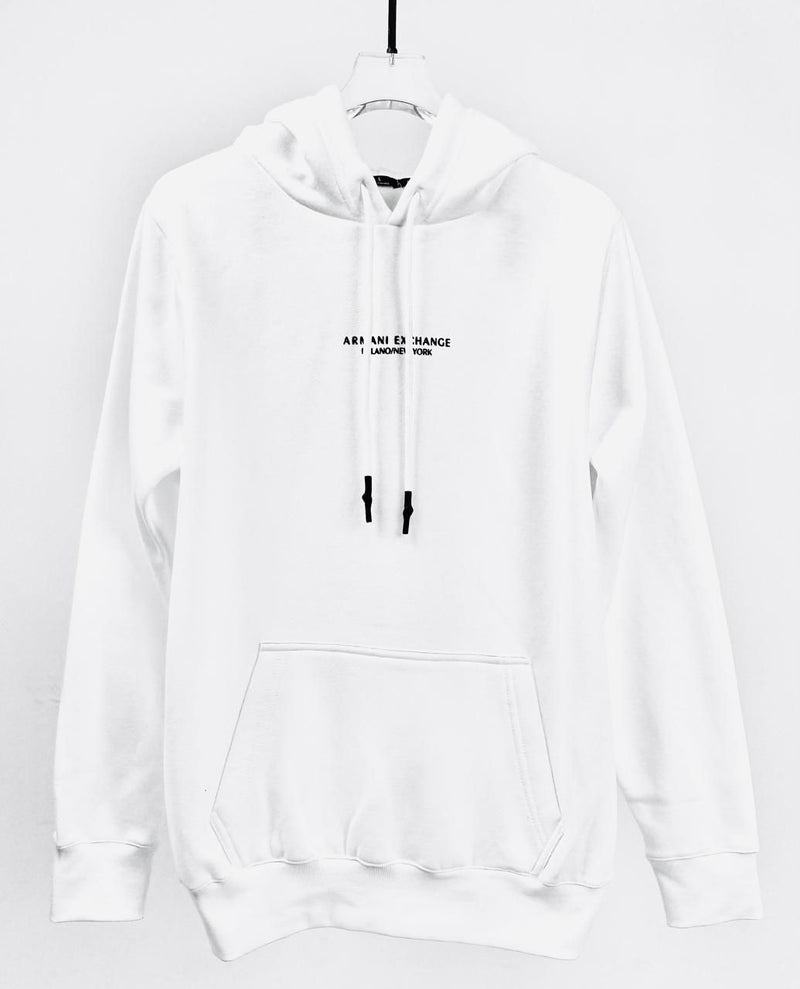 Moletom Armani Exchange - Branco com capuz